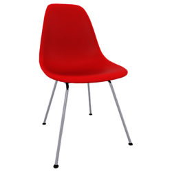 Vitra Eames DSX 43cm Side Chair Classic Red / Chrome